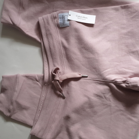 CALVIN KLEIN women's sweatpants joggers CK logo size XL Pink - Picture 3 of 5